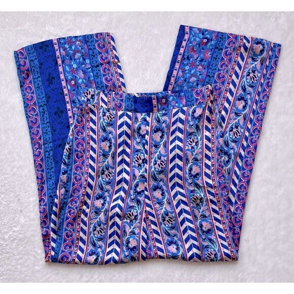 NWT Zara Satin Effect High Waisted Wide Leg Printed Pants, Size Medium - Picture 11 of 16